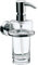 Emco Flüssigseifenspender Rondo 2 (Inhalt 130 ml, Behälter Kristallglas klar, Dosierpumpe Kunststoff, Seifenspender für Bad, ohne Seife) 452100100