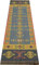 GURU SHOP Orientalischer Grob Gewebter Kelim Teppiche 250x80 cm - Muster 4, Blau, Leinen, Teppiche, Bodenmatten
