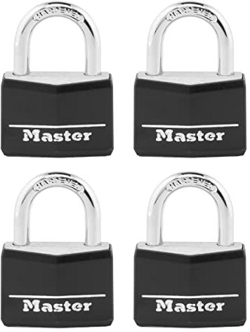 Master Lock Scratch Resistent Cover 4 Pack Locks