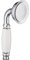 PaulGurkes Handbrause retro nostalgie Duschkopf mit Keramikgriff Messing