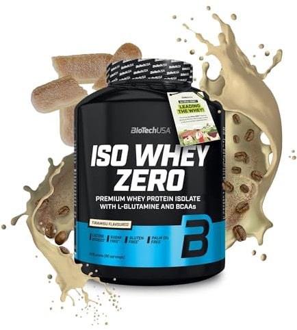 BioTechUSA Iso Whey Zero | Premium Whey Protein Isolate | Grass-Fed | Enzyme-Free | Sugar- and Gluten-free, 2270g, Tiramisu