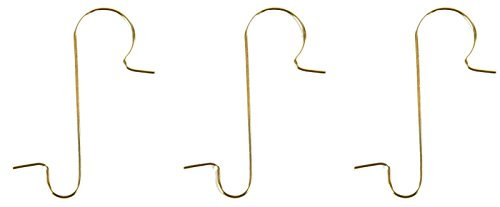 Geschenktrends 50 Stück Baumkugelhalter, Gold - Kugelaufhänger, Schnellaufhänger, Aufhänger für Christbaumkugeln