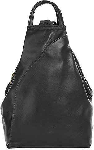 piké Rucksack Echt Leder Damen Made in Italy | 2in1 Citybag | wandelbarer Daypack mit variabler Trageweise