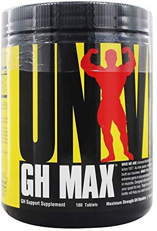 Universal Nutrition GH MAX, Wachstumshormon Booster mit Vitamin B6, Arginin & Ornithin unterstützt Gewichtszunahme sowie die Hormonproduktion, 180 Tabletten