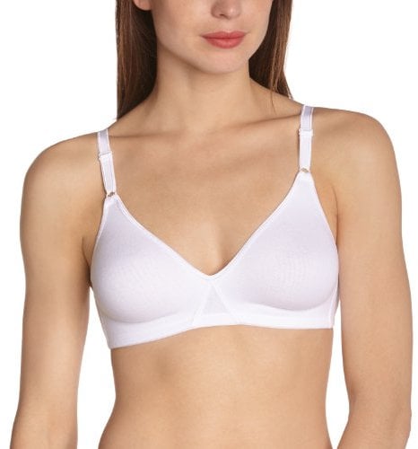 DIM Soutien-Gorge Femme Sans Armatures Mes Essentiels By DIM x1, Blanc, 95B