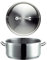 Mäser 926088 Professional I Bratentopf mit Deckel, Ø 28cm, Edelstahl 18/10, silber