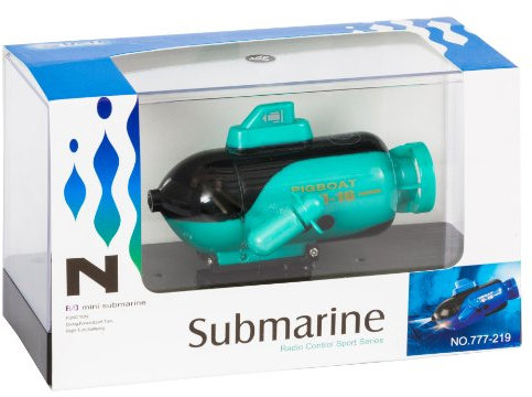 Invento just Play - RC Mini u-Boot Submarine, uboot, Wasserspiele Badewanne Schiff u Boot mit Fernsteuerung 2-Kanal 40 oder 27 MHz, Pool, Schwimm Boot ferngesteuert für Kinder, Spielzeug ab 8 Jahre