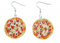 Miniblings ganze Pizza Ohrringe - Handmade Modeschmuck I Party Essen Fast Food - Ohrhänger Ohrschmuck versilbert