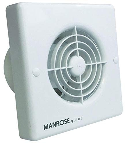 Manrose QF100P 4-inch Standard Quiet Extractor Fan with Pull Cord
