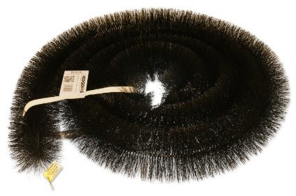 7 x 4m (28 metres) 100mm Black Hedgehog Gutter Brush - Leaf guard stops blocked gutters by Truly PVC Supplies