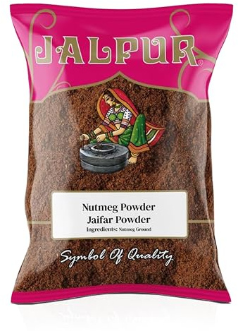 Jalpur millers Nutmeg Powder 200g | Ground Nutmeg for Sweet & Savory Cooking | Premium Quality Indian Spice | Ideal for Baking, Curries, and Skin Care | Natural Source of Minerals & Antioxidants