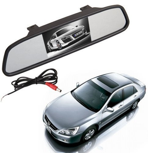 BW 2-in-1 12,7 cm 16:9 12,7 cm TFT LCD Display Digital Farbe Auto Rückspiegel Sicherheit Conitor für Kamera DVD PAL/NTSC Multi-Sprachen