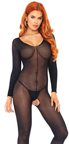 Leg Avenue 8297 - Durchscheinend Langärmliges Bodystocking
