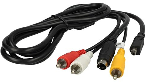 vhbw cavo audio video AV compatibile con Sony DCR-DVD703, DCR-DVD703E, DCR-DVD705, DCR-DVD705E, DCR-DVD708 fotocamera digitale, camera