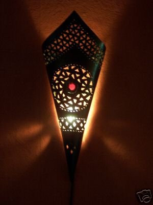 Marrakesch Orient & Mediterran Interior Mediterrane Wandlampe Fatma Rot