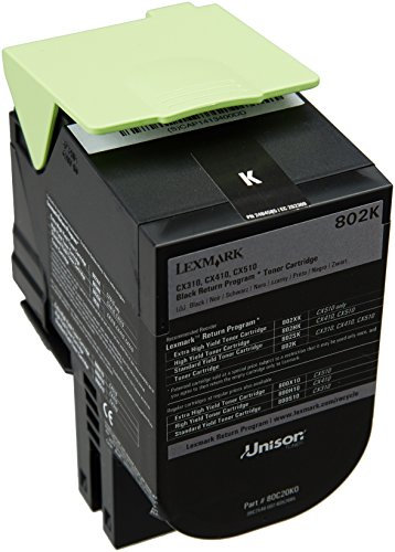 Lexmark 80C20K0 Return Program Toner Cartridge, schwarz