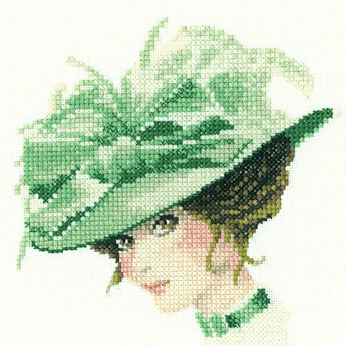 Heritage MECH1128-A Charlotte A Counted Cross Stitch Kit Aida 12.5x12.5cm