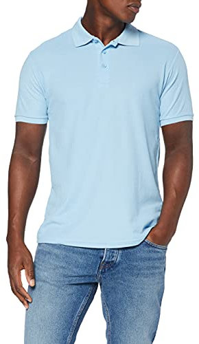 Fruit of the Loom Men's 65/35 Polo Shirt, Sky, S UK