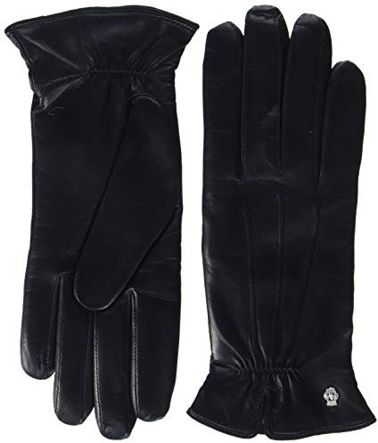 Roeckl Damen Handschuh Klassiker - Gerafft 13011-220, Gr. 6.5, Schwarz (000)