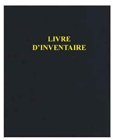 Le Dauphin - Réf. 933D Classeur juridique noir 4 anneaux LIVRE D'INVENTAIRE - dos 37 mm - 4 anneaux - couverture plastique, intérieur papier livré avec recharge 100 feuillets numérotés - Format A4