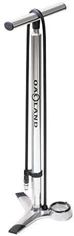 Oakland Luftpumpe Floor-Pump Race, Silber, 1812SI