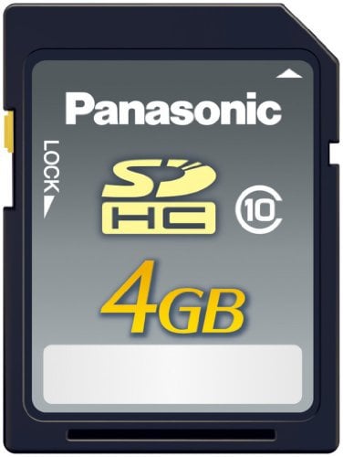 Panasonic RP-SDRB04GAK Class 10 SDHC 4GB Speicherkarte