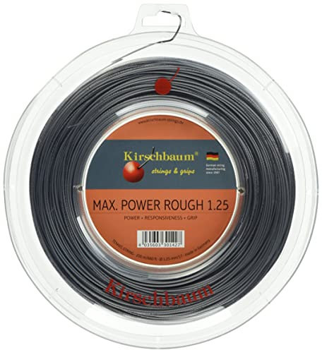 Kirschbaum Saitenrolle Max Power Rough, Anthrazit, 200m, 0105260218400006