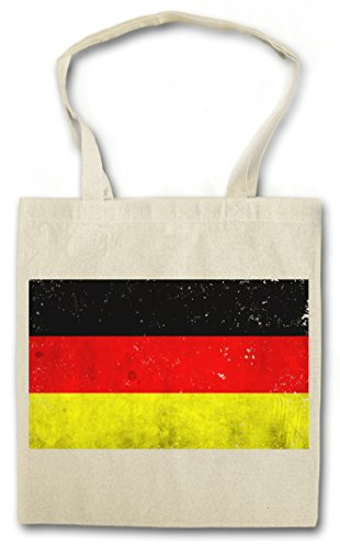 Urban Backwoods German Flag Vintage Hipster Bag Beutel Stofftasche Einkaufstasche