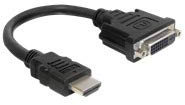 DeLOCK 65327 adaptador HDMI macho a DVI 24 + 1 Hembra, 20 cm, 1