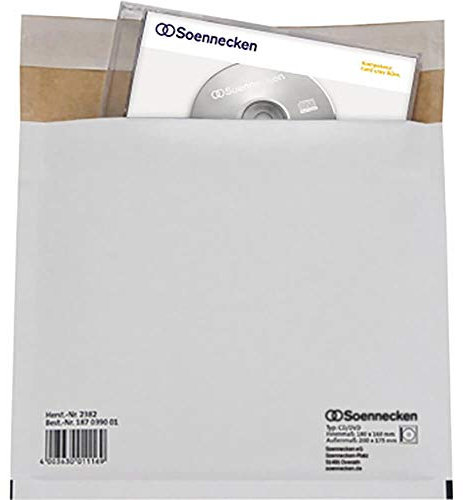 Soennecken CD/DVD Versandtasche 2382 hk Karton weiß