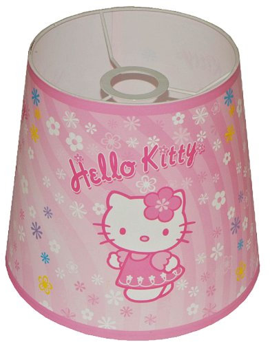 alles-meine.de GmbH Lampenschirm Hello Kitty für Deckenlampe/Hängelampe/Stehlampe - für Kinder Kinderzimmer Kinderlampe Leuchte Kätzchen Katze rosa Tischlampe
