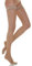 Relaxsan Basic 770 (Hautfarbe 4/XL) Kompressionsstrümpfe Damen 12-17 mmHg mit Silikonband, Oberschenkel Stützstrümpfe 70 Den