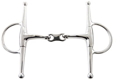 Korsteel Stainless Steel French Link Full Cheek Snaffle Bit, 5