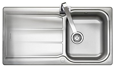 Rangemaster GL9501 – Sink Sink Countertop, Rectangular, Stainless Steel, Stainless Steel, 1 Breast, Square)