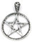 Drachensilber Wicca Anhänger Pentagramm Schmuck 925 Silber Hexenstern Kettenanhänger Drudenfuß