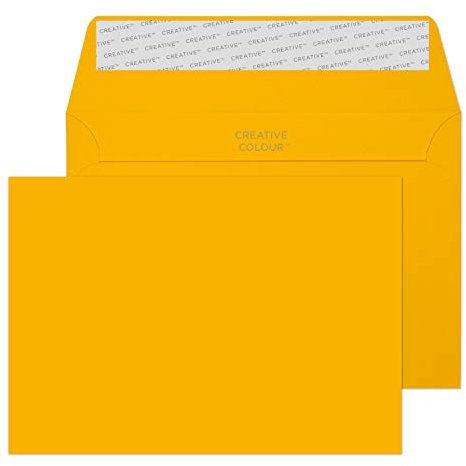 Blake Creative Colour C6 114 x 162 mm 120 g/m² Enveloppes Bande Adhésive (104) Jaune d'œuf - Boîte de 500