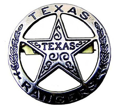Denix Texasranger Stern grau aus Metall Sheriffsternn Cowboy Western Anstecker 5cm