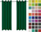Rollmayer Vorhänge Schal mit Ösen Kollektion Vivid (Smaragdgrün 46, 135x150 cm - BxH - 2 er Pack) Blickdicht Uni einfarbig Gardinen Schal für Schlafzimmer Schal