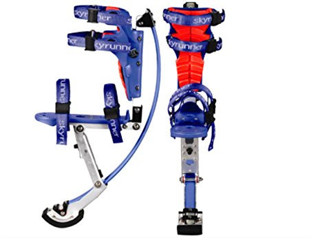 esebiz Skyrunner springstelzen Pogo Stelzen Spring Stelzen für Kid Jugend 88–132lbs/40–60 kg, blau