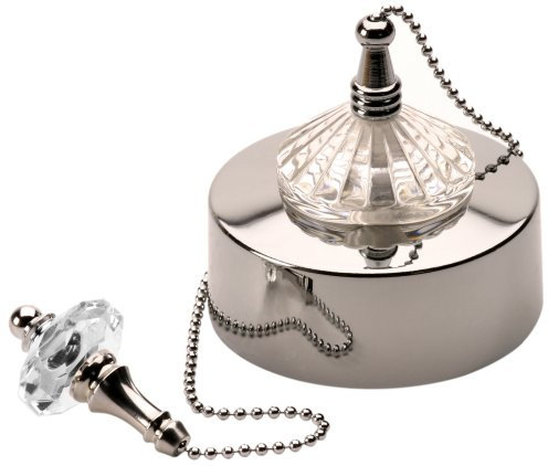 Deluxe 6Amp 2 Way Ceiling Switch Chrome and Crystal Feature FPK4-XT-49