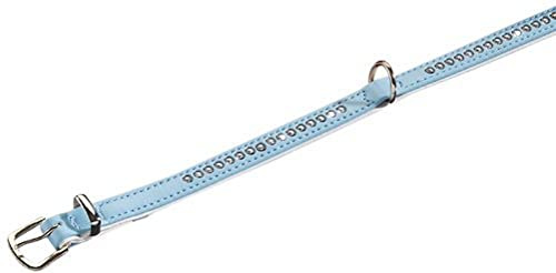 Nobby Halsband Crystal einreihig, hellblau/weiß 37 cm (27-32 cm), 12/14 mm, 1 Stück