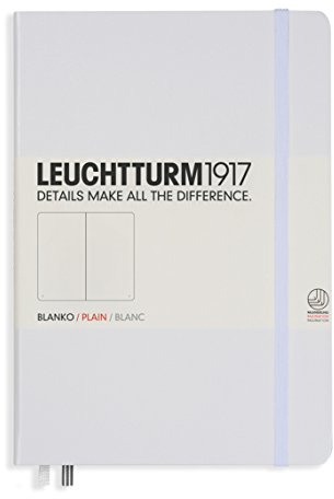 Leuchtturm 145mm x 210mm A5 Medium Plain Notebook - White