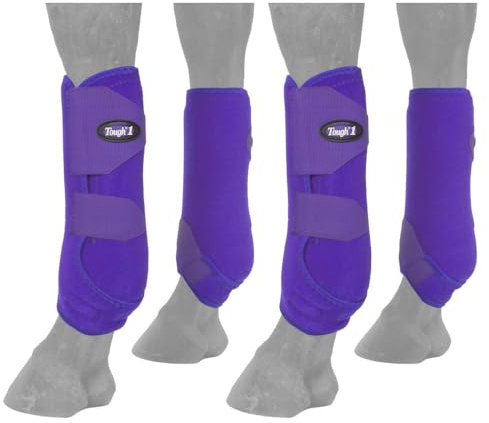 Tough 1 Extreme Vented Sport Boots Set, Purple, Medium