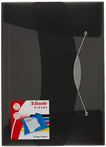 Esselte 624043 VIVIDA Dokumentenmappe (A4, PP) schwarz