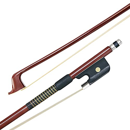 P&H Fibreglass Cello Bow 3/4, Lightweight Durable Bow Made with Natural White Horsehair, Great for Cello Students, Beginners and Teachers