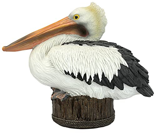 Design Toscano Pelikan auf Hafendock, Figur
