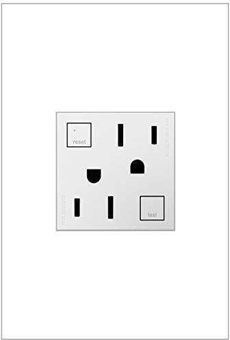 Adorne Tamper Resistant GFCI OUTLET Finish: Weiß