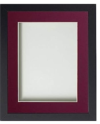 Frame Company Allington Black 20x16 Frame with Plum Mount for 15x10