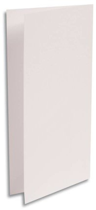 Clairefontaine 22585C - Packung mit 25 Doppelkarten Pollen, Format DL, 10,6x21,3cm, 210g, ideal für Einladungen und Korrespondenz, Weiß Perlmutt, 1 Pack