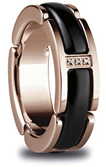 Bering Damen-Ring Link Vergoldet Zirkonia weiß Gr. 54 (17.2) - 502-36-75